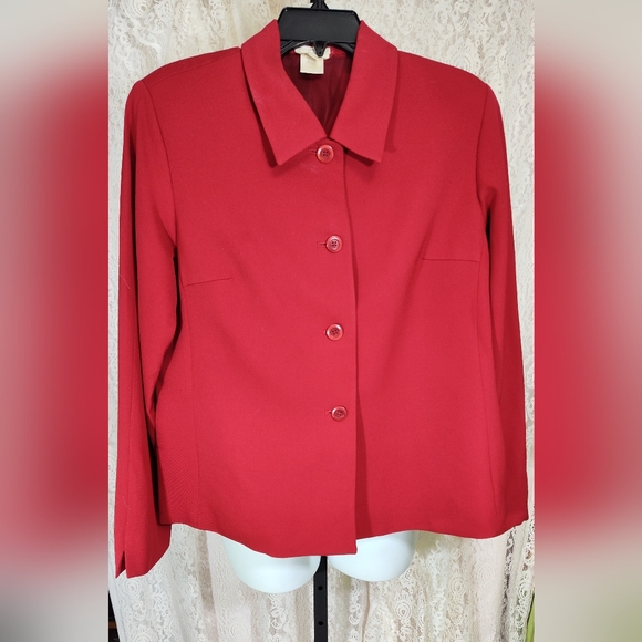 Austin Reed Red Wool Jacket size 12 - Picture 1 of 3